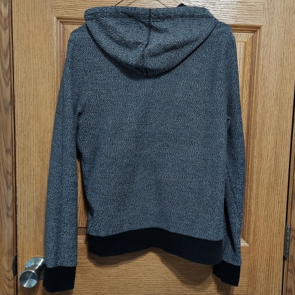 Tommy Hilfiger Sport Hoodie Men's S Gray Black Pullover Sweatshirt 1/4 Zip Logo - Picture 6 of 8